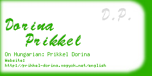 dorina prikkel business card